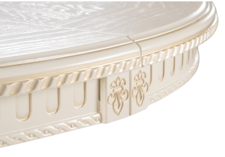 Стол деревянный Нозеан круглый бежевый, золото Стол деревянный Нозеан круглый бежевый, золото