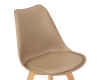 Набор 4 шт Стул обеденный JERRY SOFT, ножки светлый бук сиденья бежевый (GR-03)