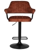 Набор 2 шт Стул барный CHARLY BLACK, терракотовый твид (LEO56)