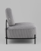 Кресло Стоун велюр рельефный светло-серый