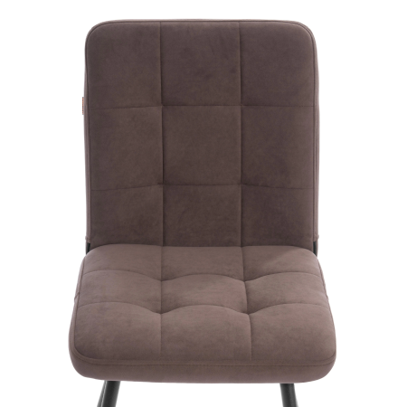 Стул обеденный Medeo коричневый велюр