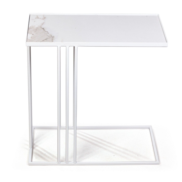 Журнальный столик Stone 026, керамика белая (арт. A026.D01)