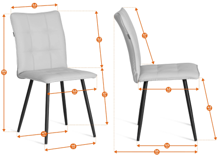 Стул обеденный Bari бежевая экокожа