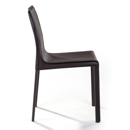 Стул Barrie кожа коричневый Стул Barrie кожа коричневый