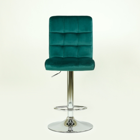 Барный стул N-48 Kruger велюр зеленый малахит VL XLD22 Барный стул N-48 Kruger велюр зеленый малахит VL XLD22