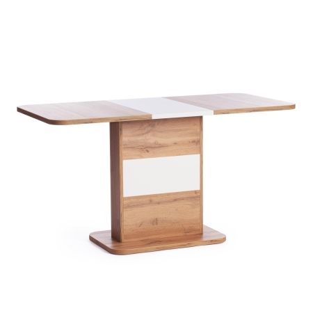 Стол обеденный SMART ЛДСП, 105-140х68,6х75 см, дуб вотан, белый