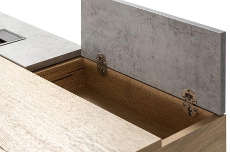 Стол рабочий Loft дуб натуральный, бетон