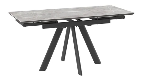 Cтол с керамическим покрытием Джейтон-110 серый, черный 110x70