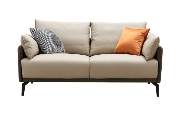 Диван ELEGANTE NAPPA SF015 (2-х местный) бежевый/коричневый Диван ELEGANTE NAPPA SF015 (2-х местный) бежевый/коричневый