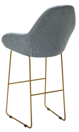 Кресло бар Kent Грей/Линк золото