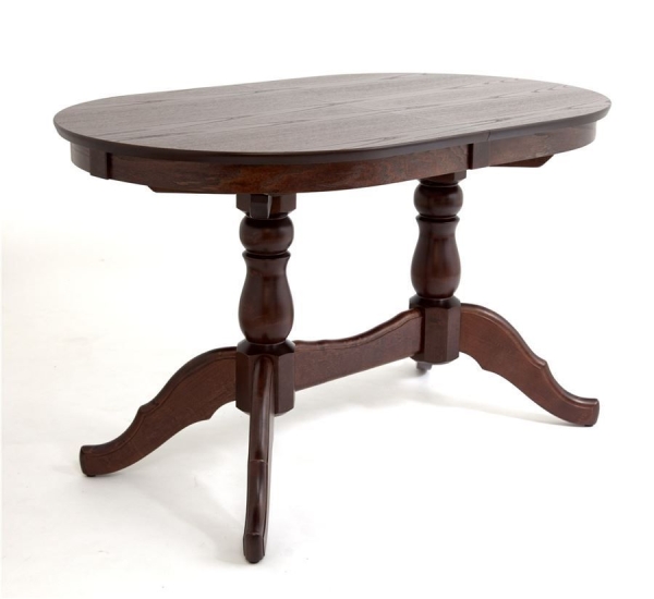 Раздвижной стол Овальный 130 темный тон Раздвижной стол Овальный 130 темный тон