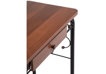 Стол деревянный Клео 3 черный, орех