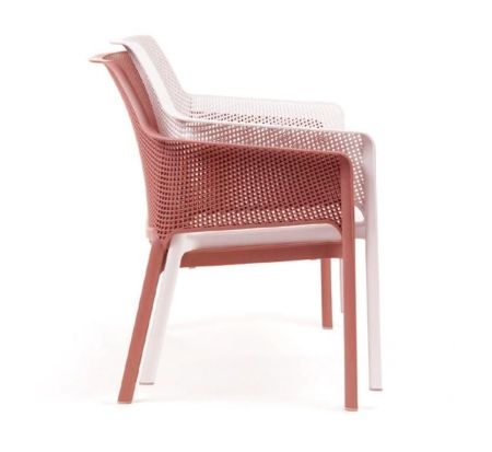 Диван пластиковый Net Bench красный Диван пластиковый Net Bench красный