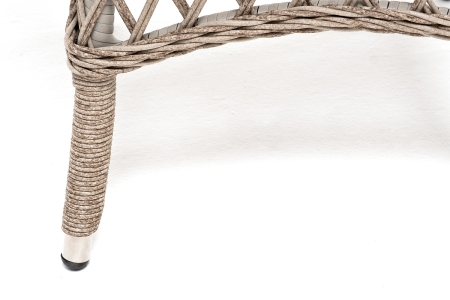 "Эспрессо–80 L" обеденная группа плетеная, цвет бежевый