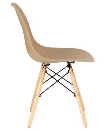 Стул обеденный DSW ножки светлый бук, бежевый GR-03 Стул обеденный DSW ножки светлый бук, бежевый GR-03