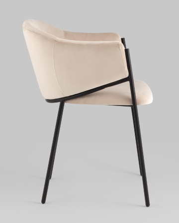 Стул Brace велюр молочный