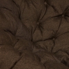 Кресло "PAPASAN" 23/01 W, с подушкой, античный черно-коричневый, ткань коричневая 3М7-147