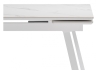 Керамический стол Норман 140 (200) х 80 белый мрамор alpin white, snow white, белый