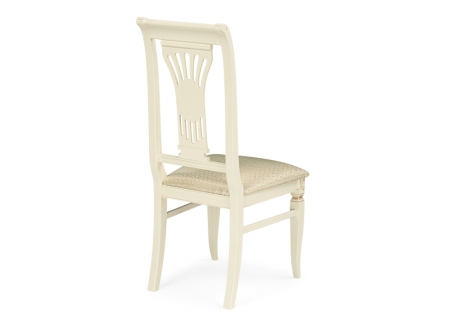 Стул деревянный Roy слоновая кость, золото патина