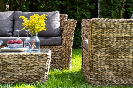 "Капучино" кресло из искусственного ротанга (гиацинт), соломенный