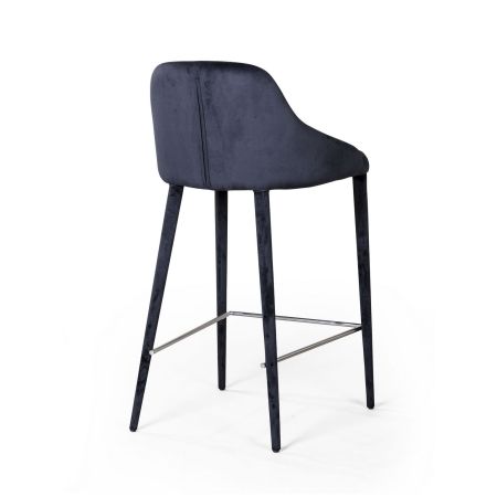 Полубарный стул Douglas бархат черный Полубарный стул Douglas бархат черный
