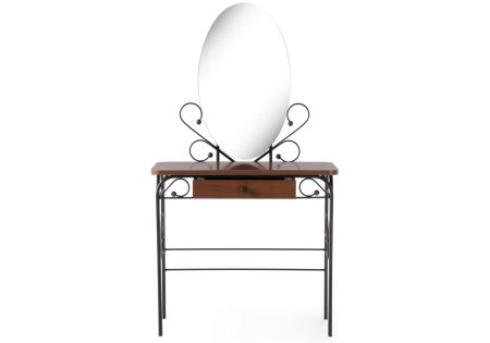 Стол деревянный Клео 3 черный, орех