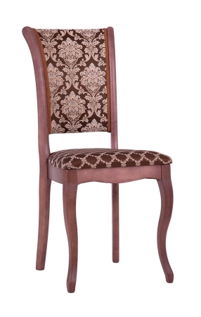 Стул С6 стул (тон 317) темно-коричневый, ткань андрис шоколад комби