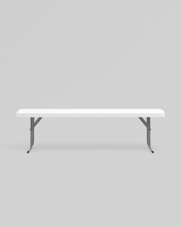 Скамейка складная Кейт 152*25*42 см белая