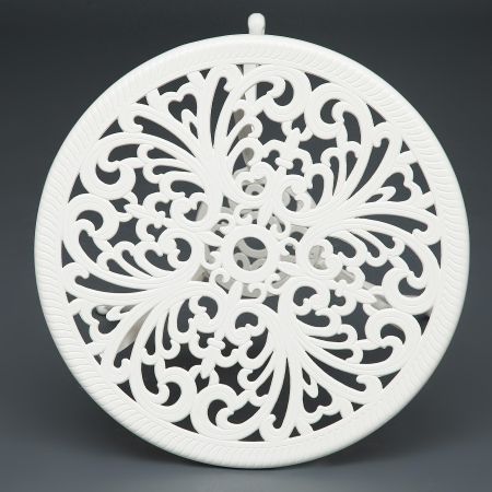 Комплект Secret De Maison Romance (стол + 2 стула) алюминиевый сплав, D60/H67, 53х41х89 см, белый Комплект Secret De Maison Romance (стол + 2 стула) алюминиевый сплав, D60/H67, 53х41х89 см, белый