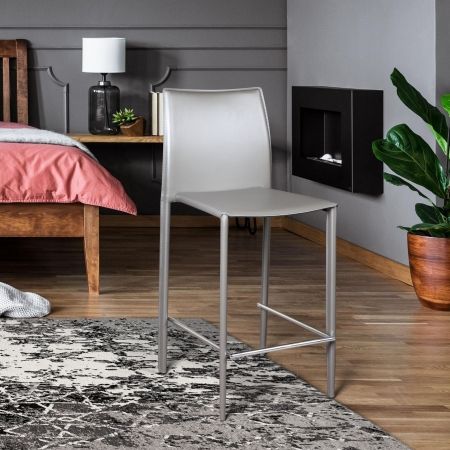 Стул полубарный Rolf кожа тауп