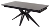 Стол FORIO 160 MATT BLACK MARBLE SINTERED STONE, BLACK