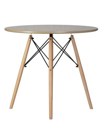 Стол обеденный CHELSEA`80 ножки светлый бук, столешница бежевая