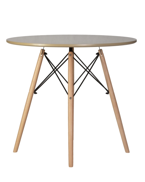 Стол обеденный CHELSEA`80 ножки светлый бук, столешница бежевая Стол обеденный CHELSEA`80 ножки светлый бук, столешница бежевая