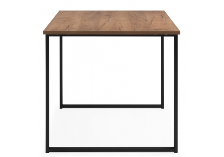 Стол деревянный Лиман 117 х 77 дуб крафт золотой, черный матовый