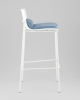 Стул барный Louran с подушкой белый