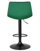 Набор 2 шт Стул барный TAILOR BLACK, зеленый велюр (MJ9-88)