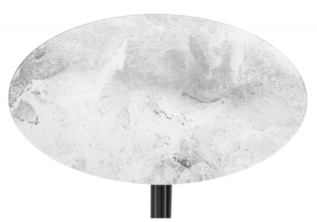 Журнальный стол Рускус белый мрамор, серый мрамор, галифакс