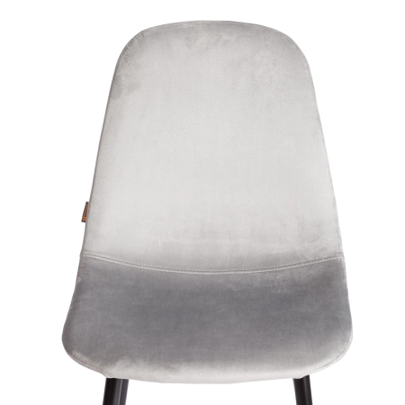 Стул BREEZE (mod. JSC-58) велюр и металл, серый и черный