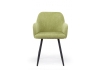 Стул на металлокаркасе Инфини 360 зеленый (ocean 013), черный