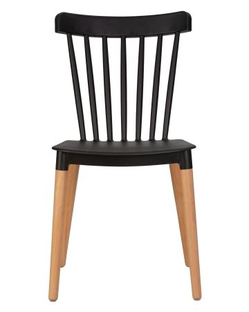 Стул обеденный THEO ножки светлый бук, черный B-03