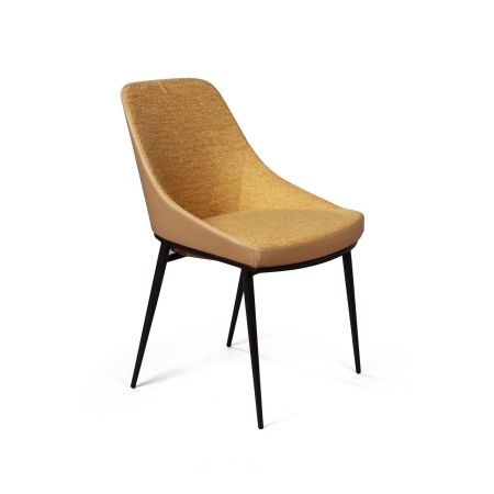 Стул Vincent, велюр комби желтый