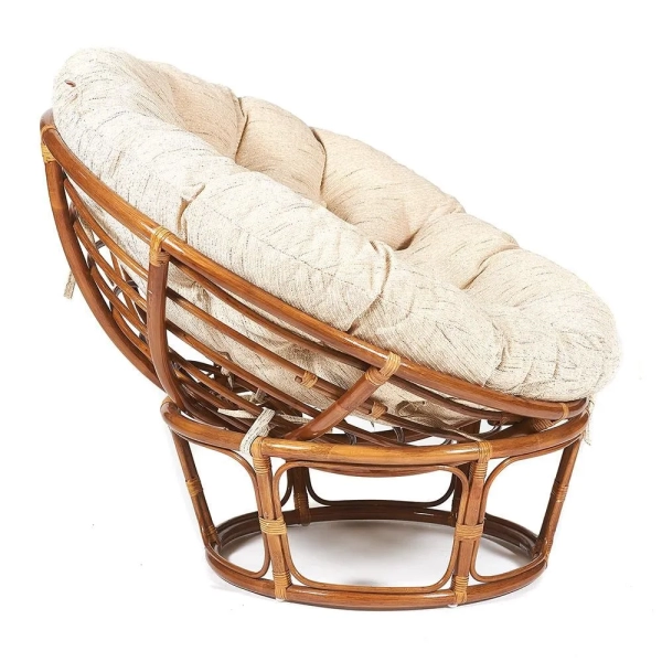 Кресло "PAPASAN" 23/01 W, с подушкой, бежевый, орех