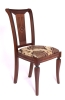 Деревянный стул Милорд орех с узором на сиденье