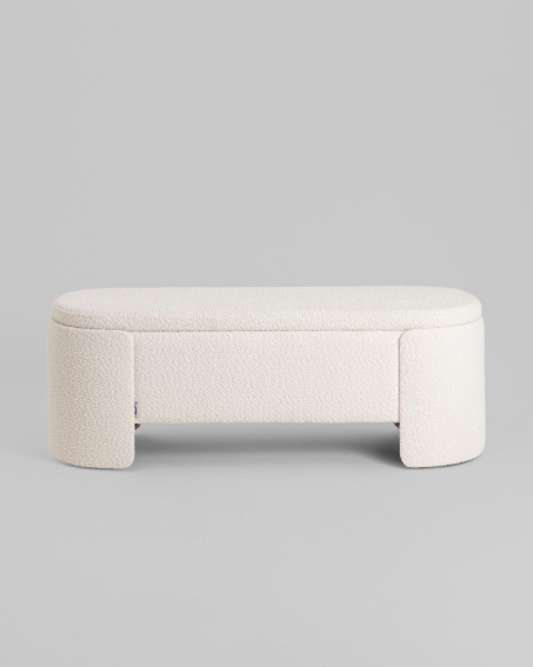 Банкетка Taks с местом для хранения букле белый Банкетка Taks с местом для хранения букле белый