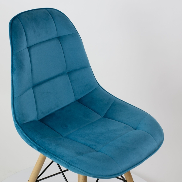Стул Pulsante бирюзовый велюр