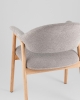 Стул обеденный Tavu с деревянными ножками серый