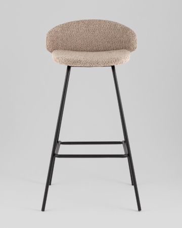 Стул барный Nita букле кофейный