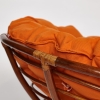 Кресло "PAPASAN" 23/01 W, с подушкой, орех, ткань оранжевая С 23