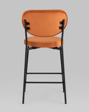 Стул полубарный Барбара NEW велюр терракотовый