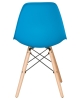 Стул обеденный DSW ножки светлый бук, голубой BE-02 Стул обеденный DSW ножки светлый бук, голубой BE-02